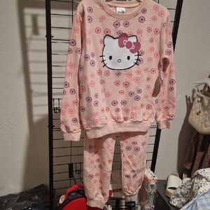 Hello Kitty Light Pink Floral Long-Sleeve Set